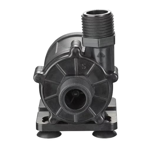 Tauchwasserpumpe DC 12 V 180 Grad Geräuscharme Mini-Tauchpumpe 12 m Hub Bürstenloser Motor 700 l/h Boost-Wasserpumpe(DC-4812B 12V 30W) von PLEFZUSLS
