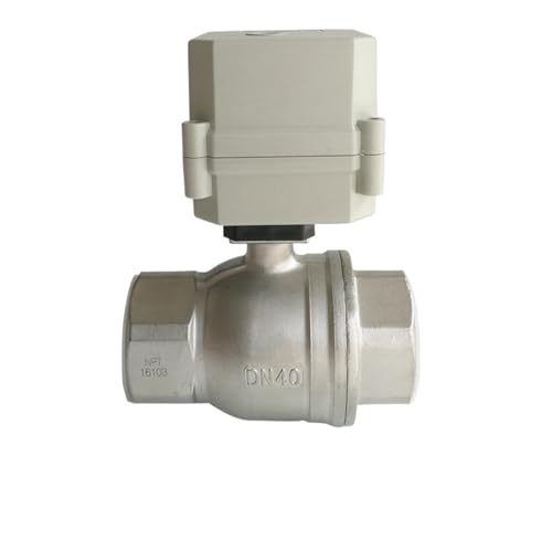 Tsai Fan DN40 Stainless Steel Electric Water Valve NSF DC12V DC24V 2/3/5/7 Wires IP67 CE For HVAC Water Automatic Control 10Nm(NPT THREAD_DC24V_CR703) von PLEFZUSLS