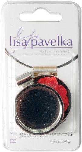 Große schaffen Metall Lisa Pavelka versilbert Bezel-Round von Great Create