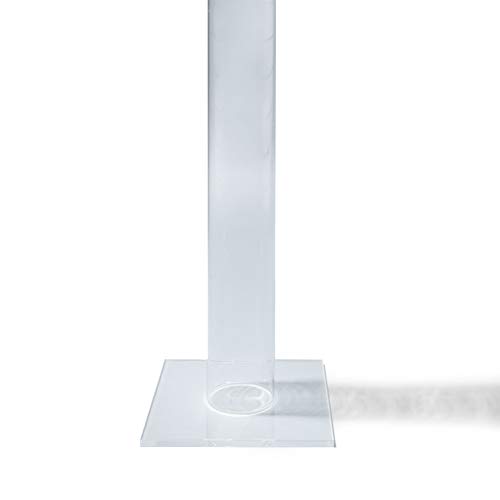 PLEXIGLAS® Rohr/Säule ø 50/44 mm, L = 1400 mm mit verklebtem Standfuß von PLEXIGLAS