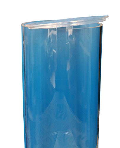 PLEXIGLAS® Rohr XT ø 80/74 mm, L = 900 mm / 0,9 Meter mit Deckel von PLEXIGLAS