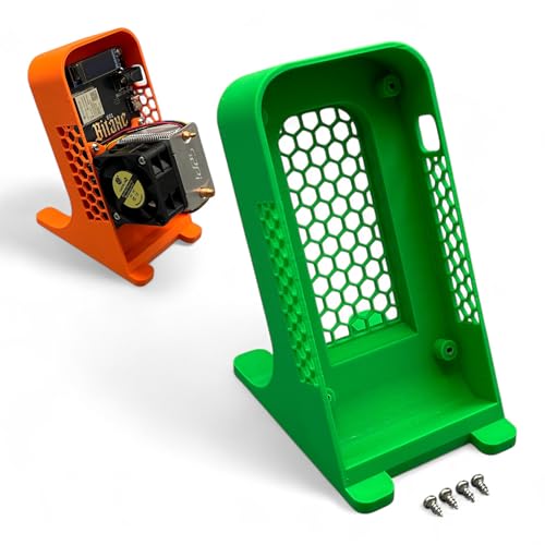 Gehäuse passend für Bitaxe Bitcoin Miner Ultra Supra Gamma Ständer BTC Miner (Grün) von PLEXONE