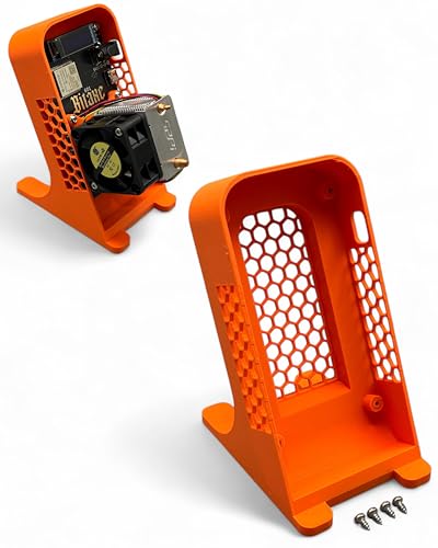 Gehäuse passend für Bitaxe Bitcoin Miner Ultra Supra Gamma Ständer BTC Miner (Orange) von PLEXONE