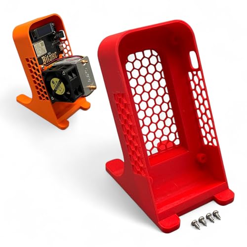 Gehäuse passend für Bitaxe Bitcoin Miner Ultra Supra Gamma Ständer BTC Miner (Rot) von PLEXONE