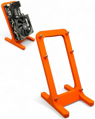 PLEXONE Ständer und Halterung für NerdQaxe++ ASIC Miner Stand NerdQaxe+ BTC Miner (Orange) von PLEXONE