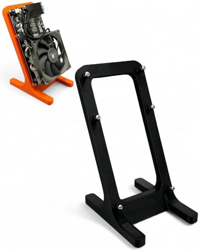 PLEXONE Ständer und Halterung für NerdQaxe++ ASIC Miner Stand NerdQaxe+ BTC Miner (Schwarz) von PLEXONE