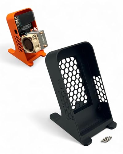 Ständer Gehäuse passend für Nerdminer Nerdaxe BTC Bitcoin Solominer Halterung ASIC Miner (Schwarz) von PLEXONE