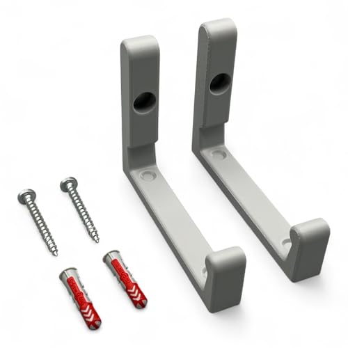 Wandhalterung passend für AVM Fritz! Repeater 6000 Halterung Wandhaken inkl. Befestigungsmaterial (Grau) von PLEXONE