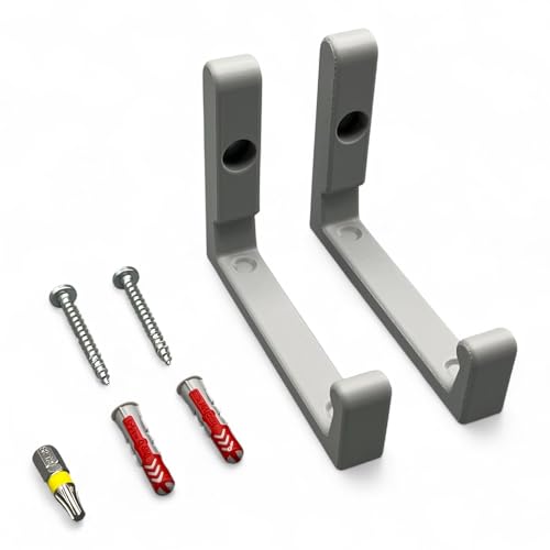 Wandhalterung passend für AVM Fritz! Repeater 6000 Halterung Wandhaken inkl. Befestigungsmaterial (Grau + Torx) von PLEXONE