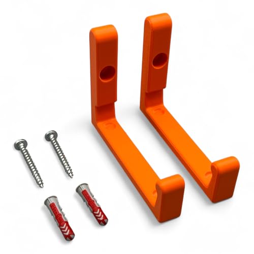 Wandhalterung passend für AVM Fritz! Repeater 6000 Halterung Wandhaken inkl. Befestigungsmaterial (Orange) von PLEXONE