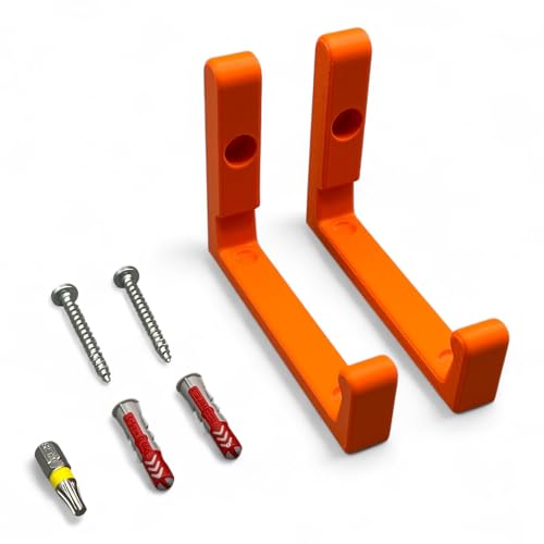 Wandhalterung passend für AVM Fritz! Repeater 6000 Halterung Wandhaken inkl. Befestigungsmaterial (Orange + Torx) von PLEXONE