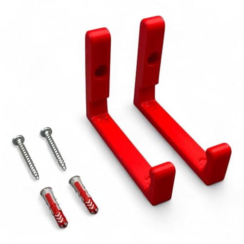 Wandhalterung passend für AVM Fritz! Repeater 6000 Halterung Wandhaken inkl. Befestigungsmaterial (Rot) von PLEXONE