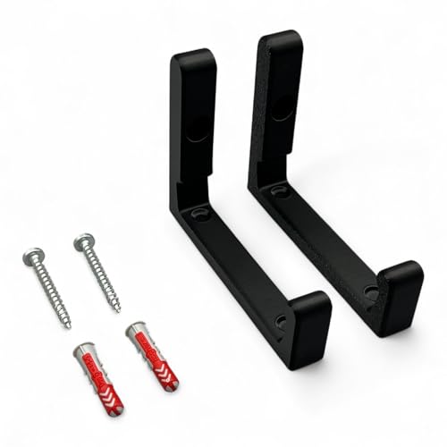 Wandhalterung passend für AVM Fritz! Repeater 6000 Halterung Wandhaken inkl. Befestigungsmaterial (Schwarz) von PLEXONE