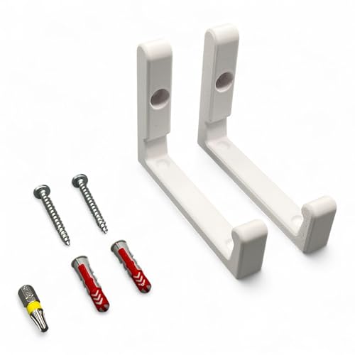 Wandhalterung passend für AVM Fritz! Repeater 6000 Halterung Wandhaken inkl. Befestigungsmaterial (Weiß + Torx) von PLEXONE