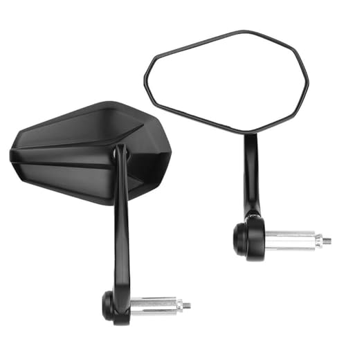 PLFMFVBLBG Motorrad Seitenspiegel Für CBR600RR Für CB1000R Für CBR 600RR Für CB 1000R Motorrad BarEnd Spiegel 7/8 "22 Mm Motorrad Lenker Seite Rück Lenkerendenspiegel Motorrad(Bundle1) von PLFMFVBLBG