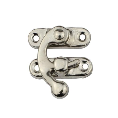 PLGEBR EIN Set Vintage-Metall-Hardware, Holzkiste, dekorative Riegelverschlüsse, Vorhängeschloss, mit Haspe Schrauben von PLGEBR