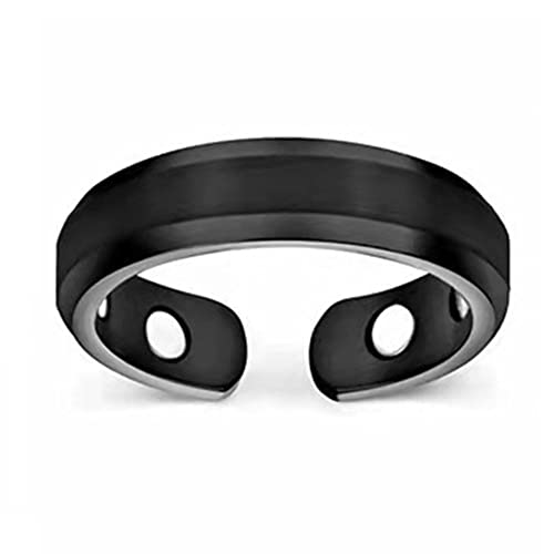 PLGEBR Unisex Magnettherapie Ring Gewichtsverlust Ringe für Frauen Größenverstellbar halten schlank stilvoll Metall Touch Acupoint Ring von PLGEBR