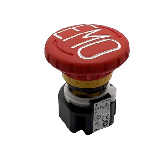 Emergency Stop Switch XA1E-BV Series For Rapid Start And Stop Of Machinery Electrical Equipment(1NO2NC XA1E-BV412RH-EMO) von PLGPENECTU