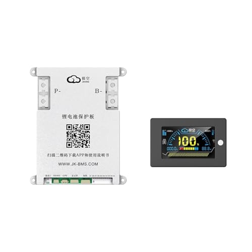 PLGPENECTU JK Active Balancer Smart BMS B2A8S20P with 3.2/4.3inch Display，Lifepo4 Li-Ion Lto Battery 200A 4S-8S 12V/24V Active Balance 2A Smart BMS(B2A8S20P 3.2inch LCD) von PLGPENECTU