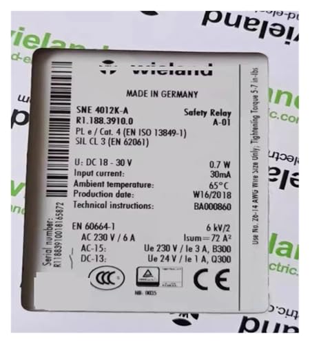 Safety Relay SNE4012K-A R1.188.3910.0 Original Never Used von PLGPENECTU