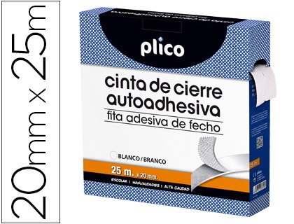 Plico 13318 Klebeband, 20 mm x 25 m, Weiß von PLICO