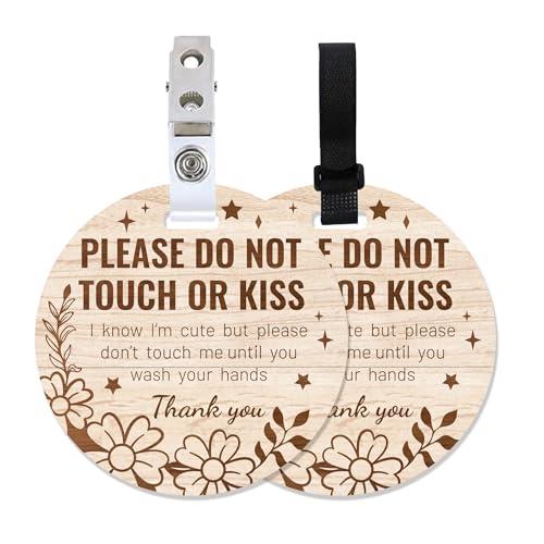 PLIGREAT 2 Sets Holzmaserung Sterne Muster Stop Touching Baby Schild für Neugeborenes Baby Don't Touch Baby Reminder Signage für Babytrage Kinderwagen Hanging Sign Hangtags PLIGREAT 2 Sets Holzmaserung Sterne Muster Stop Touching Baby Schild für Neugeborenes Baby Don't Touch Baby Reminder Signage für Babytrage Kinderwagen Hanging Sign Hangtags von PLIGREAT