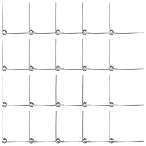 PLIGREAT 20 Stück 90 Grad Edelstahlfedern, OD 6mm Kleine Torsionsfedern Mechanische Torsionsfeder für Shop Store Home Reparaturen Werkzeuge Wartung DIY Projekte von PLIGREAT