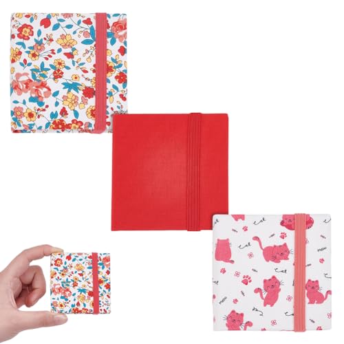 PLIGREAT 3 Stück Kleines Aquarell Skizzenbuch 6x6 cm Quadratische Stoffabdeckung Skizzenbuch 300g Rot tragbare Texturierte Zeichenpapiere Reise Kunst PLIGREAT 3 Stück Kleines Aquarell Skizzenbuch 6x6 cm Quadratische Stoffabdeckung Skizzenbuch 300g Rot tragbare Texturierte Zeichenpapiere Reise Kunst von PLIGREAT