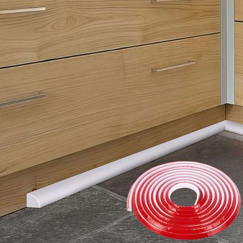 PLIGREAT Flexible Viertelstableiste 5 m Leiste Abziehen Und Aufkleben Wandleiste Selbstklebend Weiß Flexible Eckleiste Dichtungsstreifen Für Boden Tür Decke Wanne Schrank Fliesenkante PLIGREAT Flexible Viertelstableiste 5 m Leiste Abziehen Und Aufkleben Wandleiste Selbstklebend Weiß Flexible Eckleiste Dichtungsstreifen Für Boden Tür Decke Wanne Schrank Fliesenkante von PLIGREAT