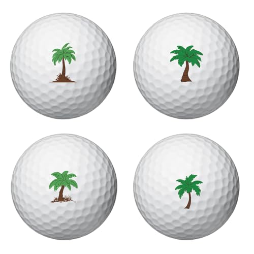 PLIGREAT Green Tree Golfballmarker 24 Stück Golfballmarkierungsaufkleber Mit Tropischem Thema Zur Identifizierung von Golfbällen 2 Blätter Individuelle Golfballmarker Geschenk Für Golfer Golfzubehör PLIGREAT Green Tree Golfballmarker 24 Stück Golfballmarkierungsaufkleber Mit Tropischem Thema Zur Identifizierung von Golfbällen 2 Blätter Individuelle Golfballmarker Geschenk Für Golfer Golfzubehör von PLIGREAT