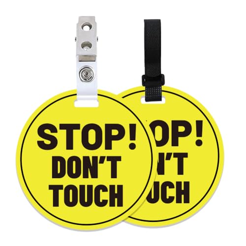 PLIGREAT Schild mit Aufschrift "Stop Don't Touch Baby", für Neugeborene, Mädchen, Jungen, Aufschrift "No Touching Kissing Baby Reminder", Schilder für Babytrage, Autositz, Kinderwagen, mit PLIGREAT Schild mit Aufschrift "Stop Don't Touch Baby", für Neugeborene, Mädchen, Jungen, Aufschrift "No Touching Kissing Baby Reminder", Schilder für Babytrage, Autositz, Kinderwagen, mit von PLIGREAT