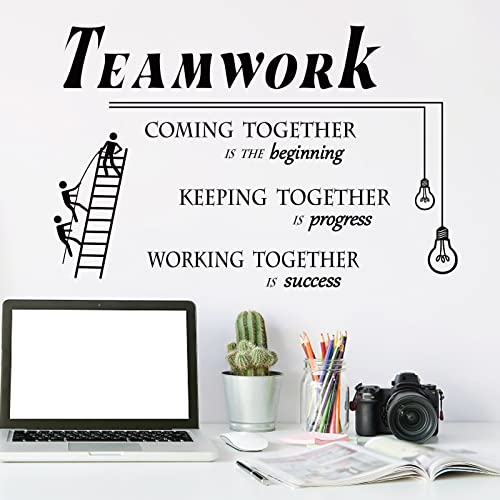 PLIGREAT Teamwork Inspirierende Zitate Wandtattoo Büro Inspirierende Slogans Wandaufkleber Abnehmbare Vinyl Wandaufkleber für Sport Training Feld Praxis Raum Klassenzimmer Wanddeko PLIGREAT Teamwork Inspirierende Zitate Wandtattoo Büro Inspirierende Slogans Wandaufkleber Abnehmbare Vinyl Wandaufkleber für Sport Training Feld Praxis Raum Klassenzimmer Wanddeko von PLIGREAT