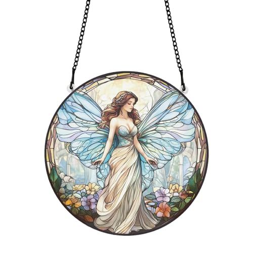 PLIGREAT bemalte Blume Fee gebeizt Sonnenfänger Fenster Wandkunst hängendes Ornament Bunte Blumen Acryl Lichtfänger Kunsthandwerk für für Garten Outdoor Hanging Dekor PLIGREAT bemalte Blume Fee gebeizt Sonnenfänger Fenster Wandkunst hängendes Ornament Bunte Blumen Acryl Lichtfänger Kunsthandwerk für für Garten Outdoor Hanging Dekor von PLIGREAT