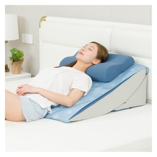 PLIKMN Keilkissen Lesekissen Bett Verstellbare Keilbettruhe mit verstellbarem Kopfkissen und Sommerschlafmatte, Rückenstützkissen aus Schaumstoff gegen Sodbrennen, Dreieckskissen für die Altenpflege PLIKMN Keilkissen Lesekissen Bett Verstellbare Keilbettruhe mit verstellbarem Kopfkissen und Sommerschlafmatte, Rückenstützkissen aus Schaumstoff gegen Sodbrennen, Dreieckskissen für die Altenpflege von PLIKMN