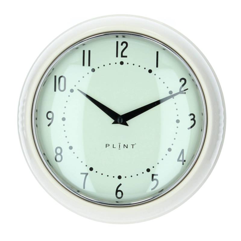 Plint Wanduhr Küchenuhr Retro cream cremeweiß weiß von PLINT A/S
