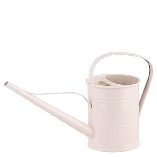 PLINT 1.5L Watering Can - Modern Style Watering Pot for Indoor and Outdoor House Plants - Coloured Galvanised Powder Coated Steel - Metal Design with Narrow Spout and High Handle -Winter White von PLINT