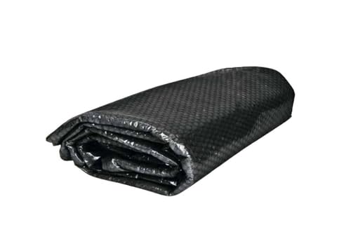 PLK Schwarze Rechteckig Solarabdeckplane 6 x 3m für Pool | Wassererwärmung & Reinigung | Blasengeformte Polyethylen-Wärmedämmfolie für Nutzung erneuerbarer Energie | Schutz vor Verschmutzung von PLK