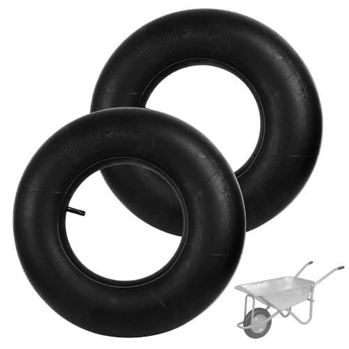 PLLYPE Schlauch Reifen 4.80/4.00-8 Zoll, 2 Stück Schlauch Für Schubkarrenrad, Schlauch schubkarre, für Hand Wagen, Transport Wagen, Garten Wagen, Rasenmäher von PLLYPE