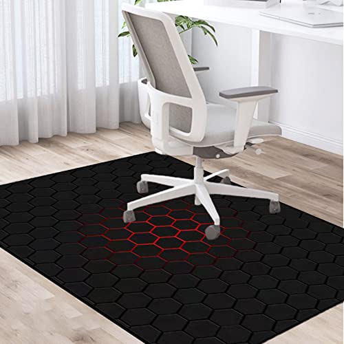 PLMM Bodenschutzmatte 100 * 120CM Gaming Bürostuhl Stuhlmatten Schreibtischstuhl Unterlage Teppich Stuhlunterlage für Parkett Dekoriere Dein Büro,Wohnzimmer,Schlafzimmer usw von PLMM