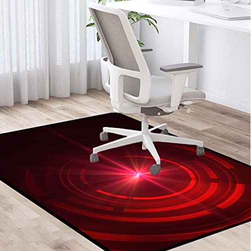 PLMM Bodenschutzmatte Gaming Teppich Bodenschutzmatte Unterlage Schreibtischstuhl Bürostuhl Unterlage rutschfest Unterlage Schreibtischstuhl Mehrzweck Stuhlteppich 100×140CM von PLMM