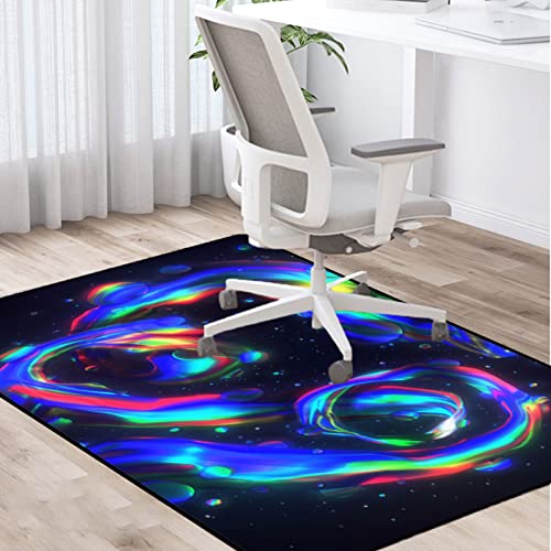 PLMM Bodenschutzmatte Gaming Teppich Unterlage für Schreibtischstuhl und Bürostuhl - Rutschfest, Mehrzweck Stuhlteppich 80×120CM von PLMM