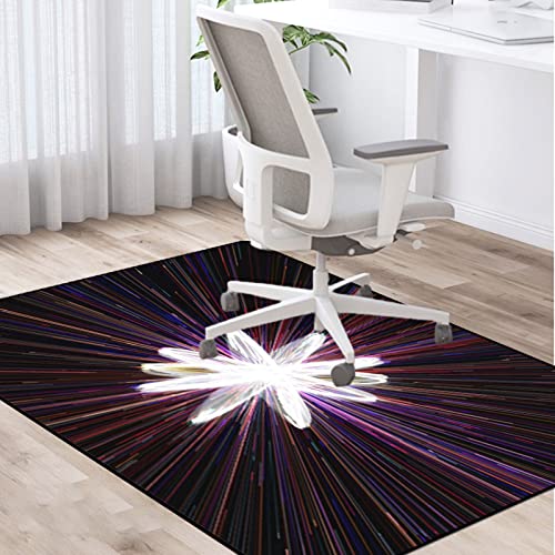 PLMM Bodenschutzmatte Gaming Teppich Unterlage für Schreibtischstuhl und Bürostuhl - Rutschfest, Mehrzweck Stuhlteppich 80×120CM von PLMM