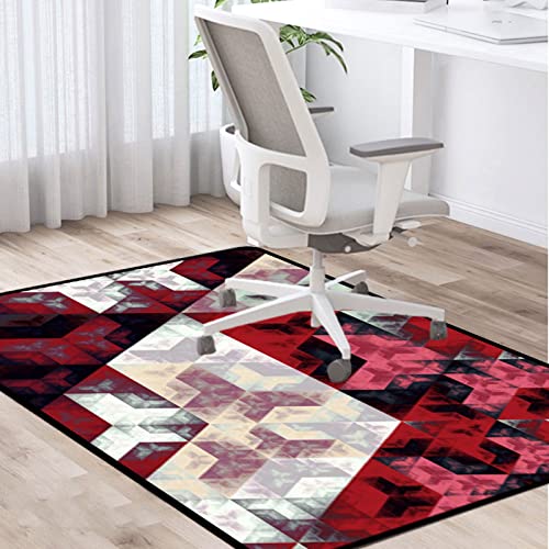 PLMM Bürostuhl Unterlage Bodenschutzmatte Gaming Teppich Unterlage Schreibtischstuhl Gaming Stuhl Unterlage Fußbodenschutz 120×140CM von PLMM
