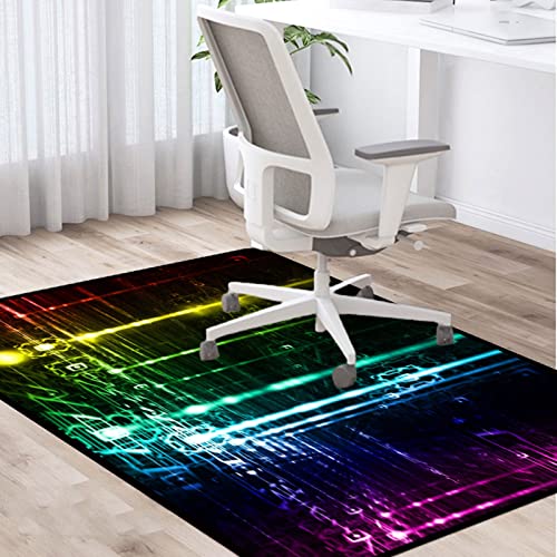 PLMM Bürostuhl Unterlage Bodenschutzmatte Gaming Teppich Unterlage Schreibtischstuhl Gaming Stuhl Unterlage Fußbodenschutz 140×160CM von PLMM