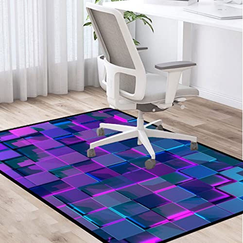 PLMM Bürostuhl Unterlage Bodenschutzmatte Gaming Teppich Unterlage Schreibtischstuhl Gaming Stuhl Unterlage Fußbodenschutz 70×100CM von PLMM