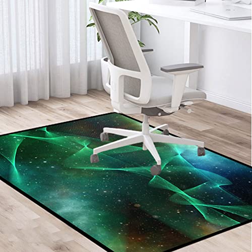 PLMM Bürostuhlunterlage Bodenschutzmatte Bürostuhl Teppichschoner Gaming Fußboden-Matte rutschhemmend Bodenschutz für Parkett,Laminat,Hartböden und Teppichboden 80x120cm von PLMM