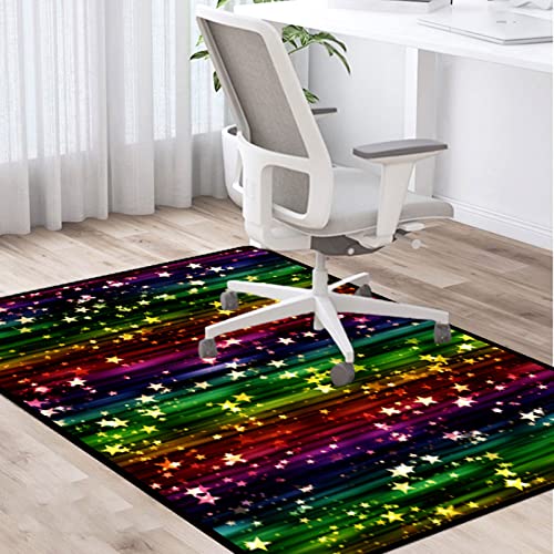 PLMM Bürostuhlunterlage Bodenschutzmatte Bürostuhl Teppichschoner Gaming Fußboden-Matte rutschhemmend Bodenschutz für Parkett,Laminat,Hartböden und Teppichboden 90x140cm von PLMM