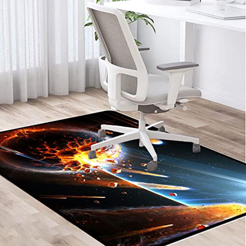 PLMM Unterlage Bürostuhl Bodenschutzmatte Gaming Stuhl Unterlage Bodenschutzmatte Bürostuhl Unterlage Schreibtischstuhl rutschfest 140×160CM von PLMM