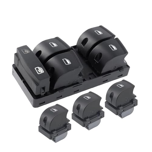 Fensterheberschalter Für A3 8P Für A6 S6 RS6 C6 Für Q7 2004 2005 2006 2007 2008 2009 2010 2011 Chrom 4F0959851H Master Fenster Switch Control Button(Normal Set) von PLMNHSS