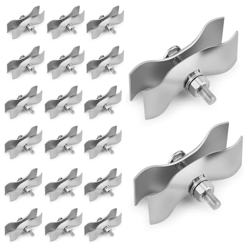 20er Mobilzaun Bauzaun Schelle Verbindungschelle | 42 x 42 mm | Baustellenzaun Sicherheitsklemme aus Metall für Baustellenzaun Absperrzaun 20er Mobilzaun Bauzaun Schelle Verbindungschelle | 42 x 42 mm | Baustellenzaun Sicherheitsklemme aus Metall für Baustellenzaun Absperrzaun von PLODAXE